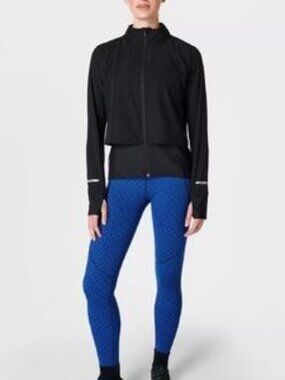 Sweaty Betty Fast Lane running jacket - Black-Size 8
